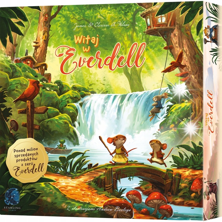 Társasjáték, Üdvözöljük Everdellben, 1. kiadás, 4 tábla, 59 kártya, többszínű