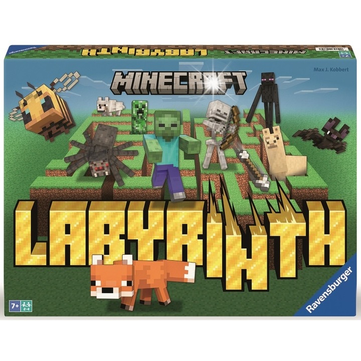 Настолна игра Minecraft Лабиринт, 2-4 играчи, 7 години+, пълен комплект