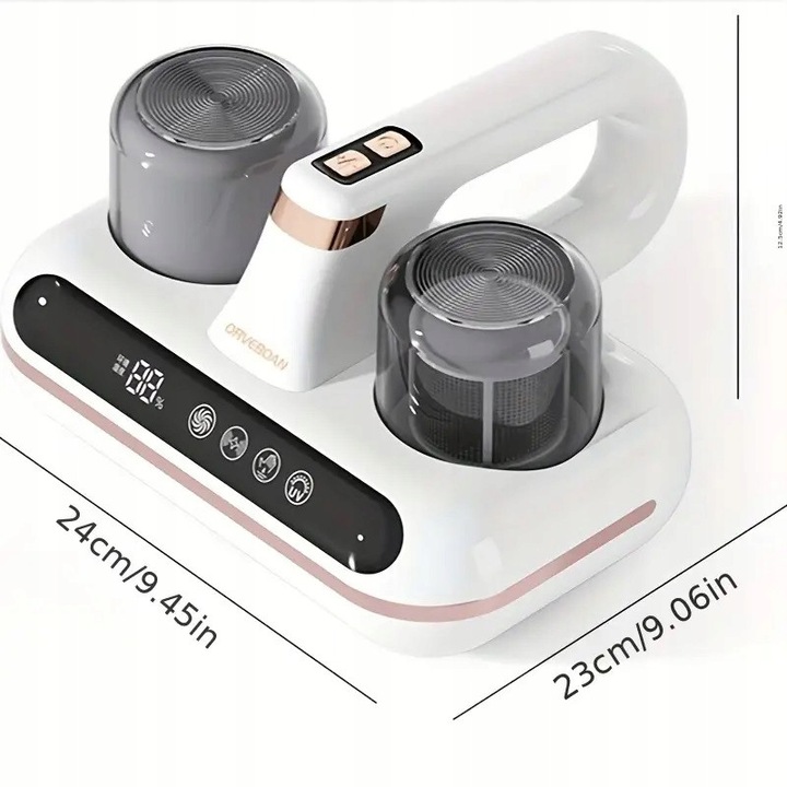 Aspirator de praf, 16 KPA, cu lumina UV, pentru saltele, covoare, canapele