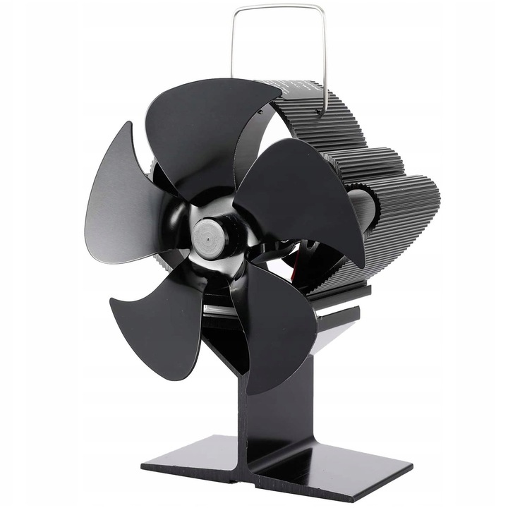 Ventilator pentru semineu, 5 palete, eficienta ridicata, zgomot redus, 110x145mm