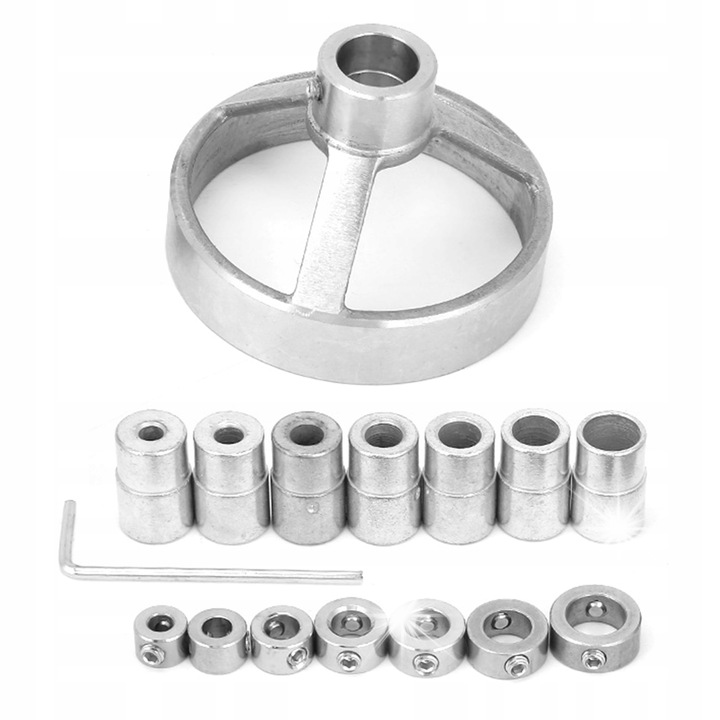 Set localizator de gaurire cu 16 elemente, 7-12mm