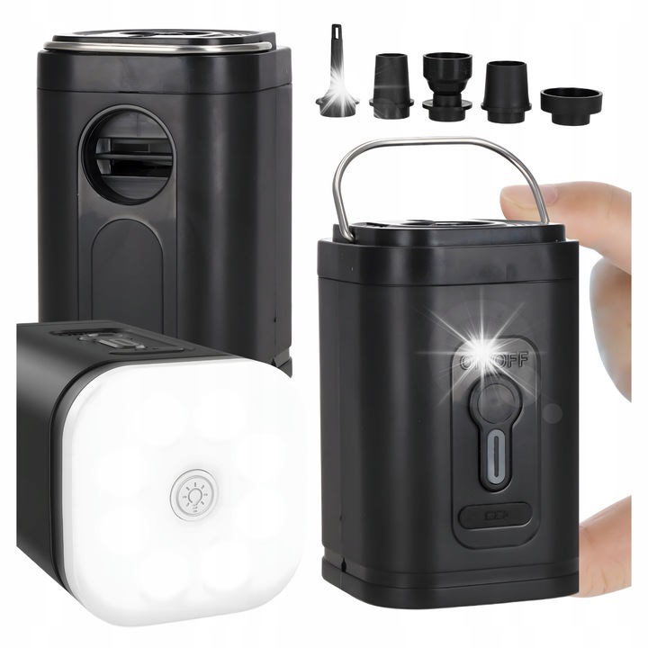 Pompa de umflat, calatorie, proza, LED, USB