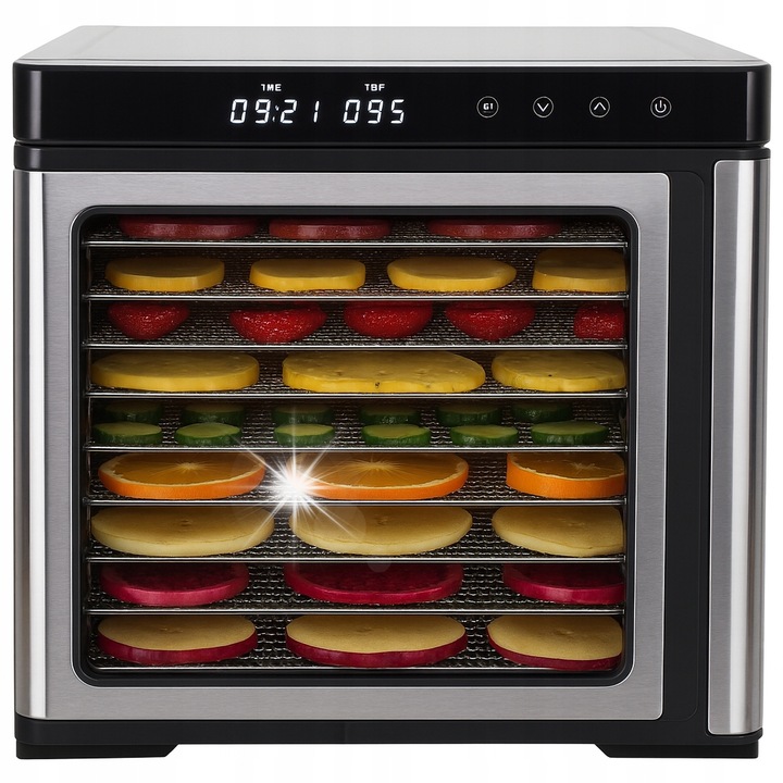 Дехидратор за храни с таймер, 1000W, многоцветен