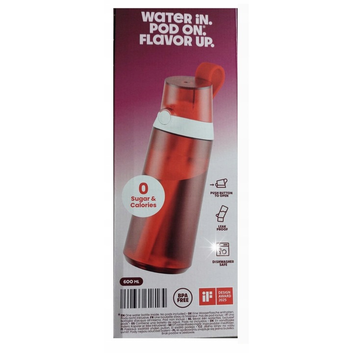 Sticla Mini Air Up Sipper Shrimp, 600 ml, rosie