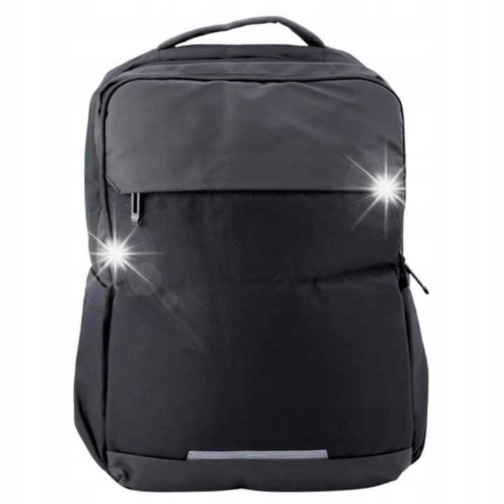 Rucsac urban de afaceri cu USB, compartiment pentru laptop, 16L, 45x32x11cm, negru