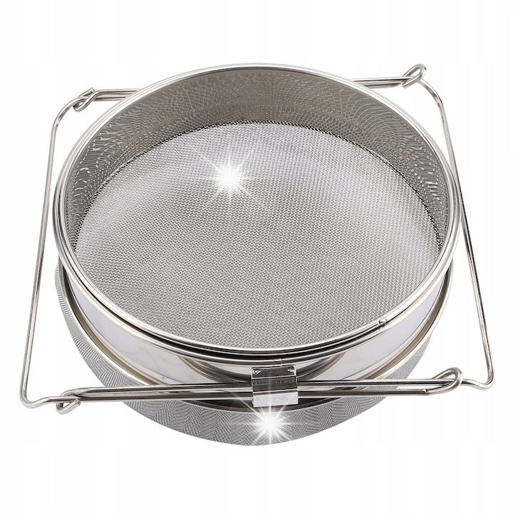 Sita pentru miere, din inox, argintiu