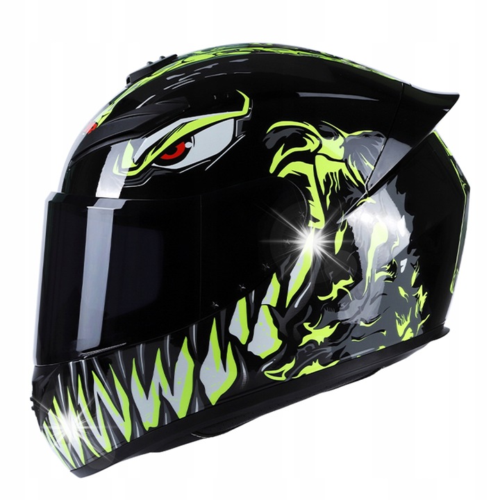 Casca motocicleta Venom Series, multicolor, M (57-58cm), material ABS, design ergonomic