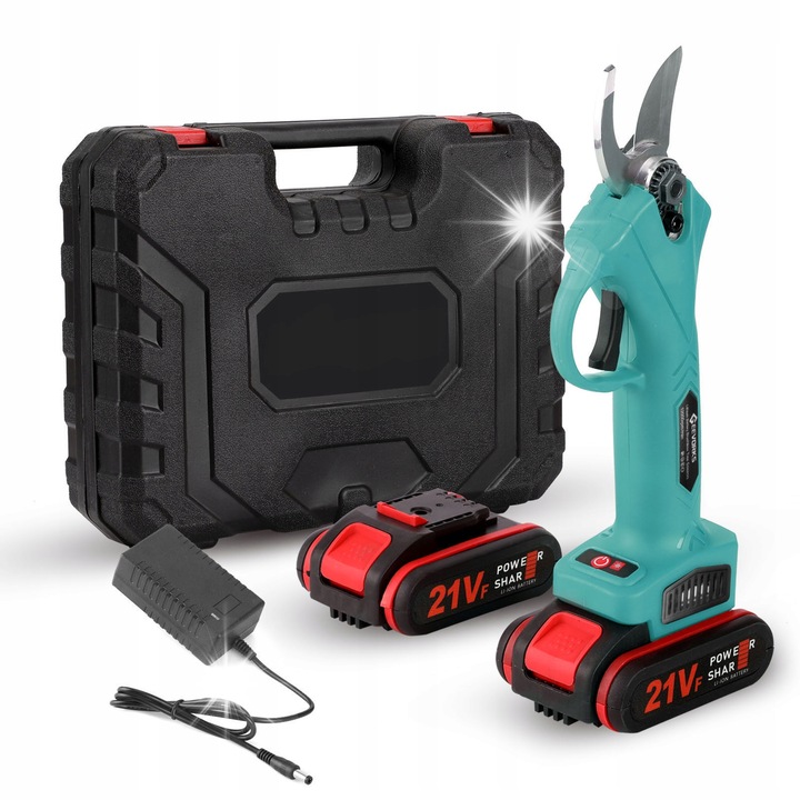 Foarfeca de gradinarit, 20,5 cm, negru/oranj, set