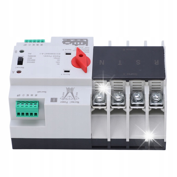 Comutator automat de transfer 4P 125A 230V, pentru tablouri electrice