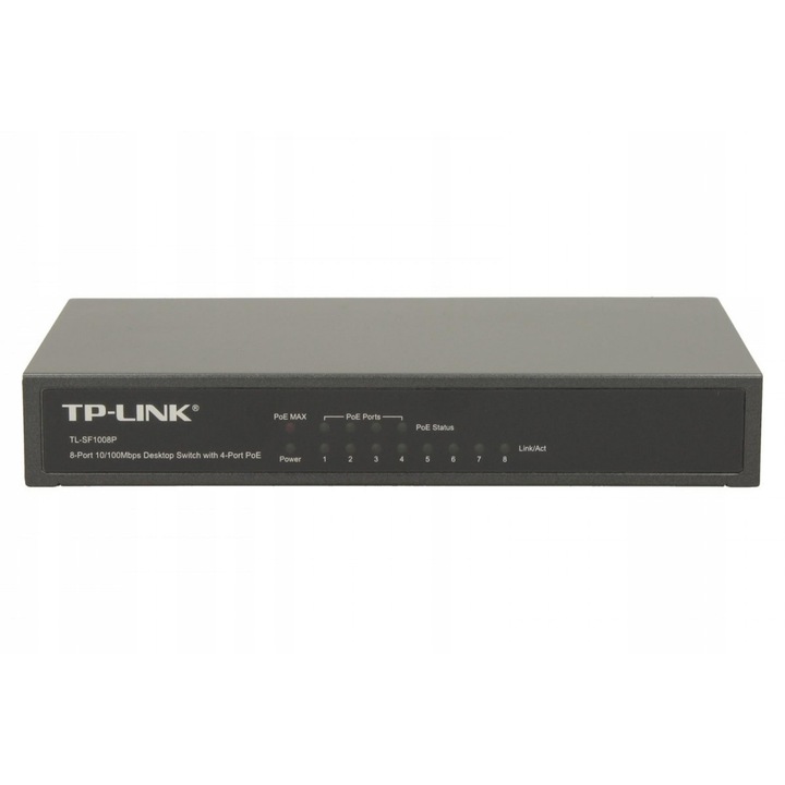 Switch, TP-LINK, fekete, SF1008P
