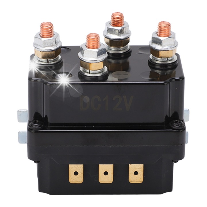 Releu contract pentru troliu 12V, 250A, ABS, utilizare larga