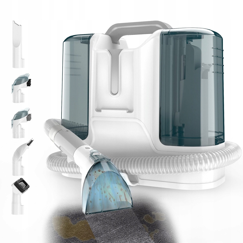 Aspirator profesional cu spalare Bedee, 450W, putere aspirare 11kPa, rezervor apa 1.8L, rezervor apa murdara 0.6L, portabil, umed si uscat, dimensiuni 335x235x305mm