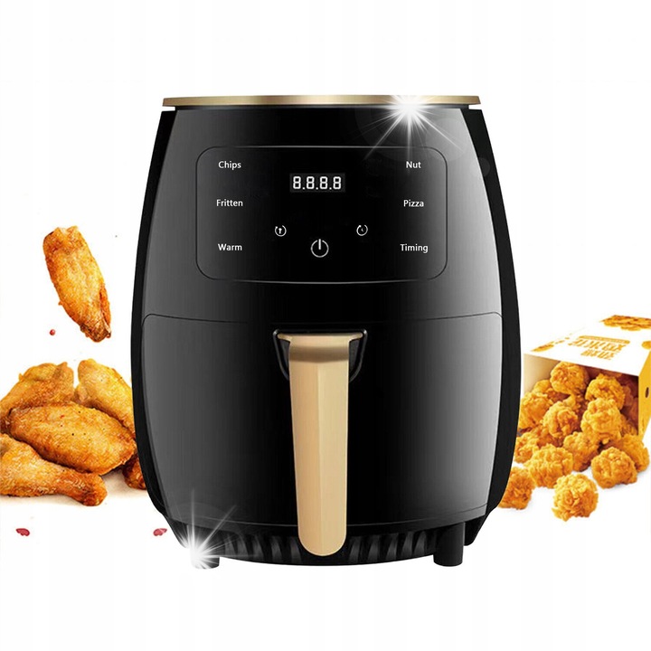 Olajmentes fritőz, 6L, többszínű