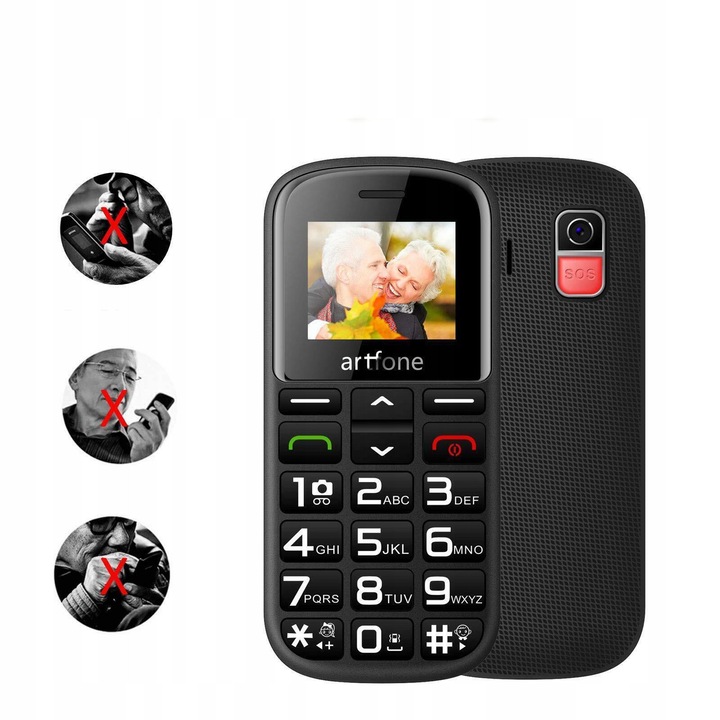 Telefon mobil Artfone CS182, dual SIM, baterie 1400mAh, 1.8 inch