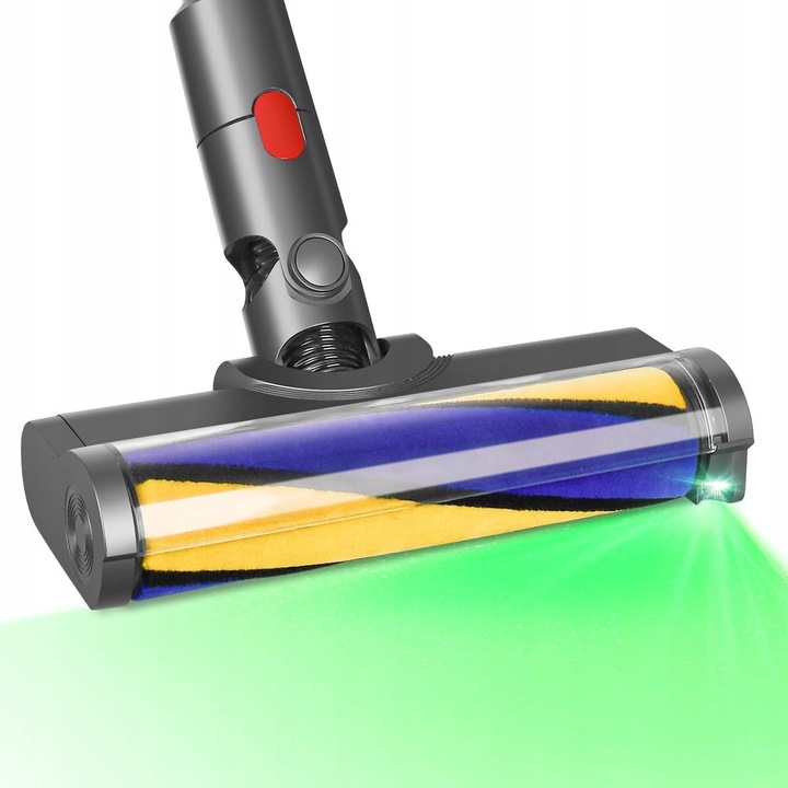 Perie rotativa pentru aspirator, 25x10 cm, cu iluminare LED, pentru Dyson