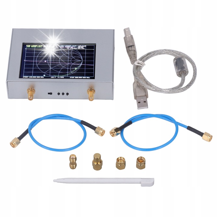 Analizator retea vectorial NANOVNA V2 Plus4, 50kHz-4GHz, set complet, 3200mAh