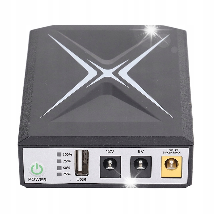 Мини UPS, 10400 mAh, 9V/12V, 18W, аварийно захранване