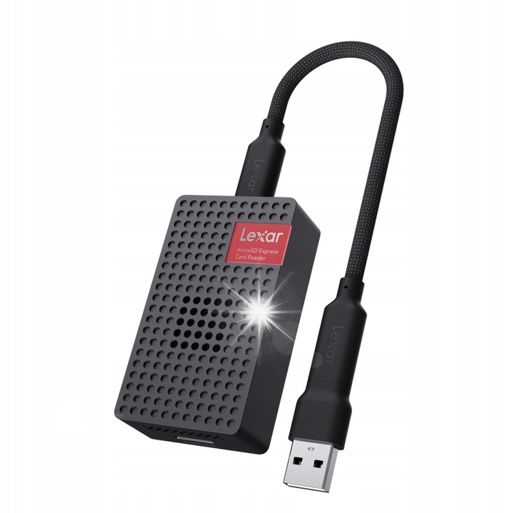 Четец за microSD Express карти, USB 3.2 Gen 2, 900 MB/s, с USB-C кабел и USB-A адаптер, 15x11.4x2.4см