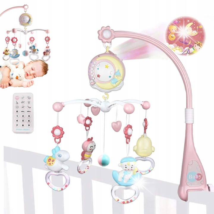 Carusel patut, 150 melodii, 6 piese, multicolor