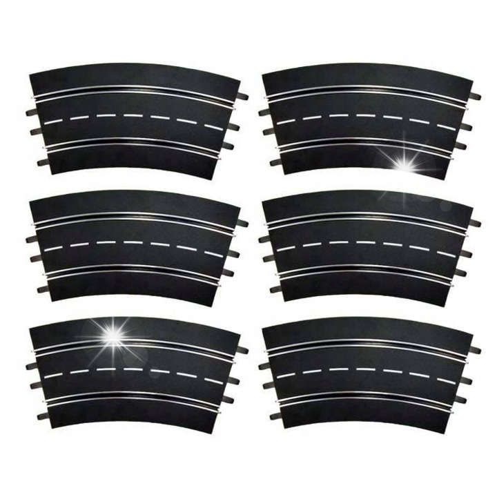 Set Carrera 20026956 Evolution, sine pentru extinderea circuitului de curse, plastic si metal, 8-99 ani