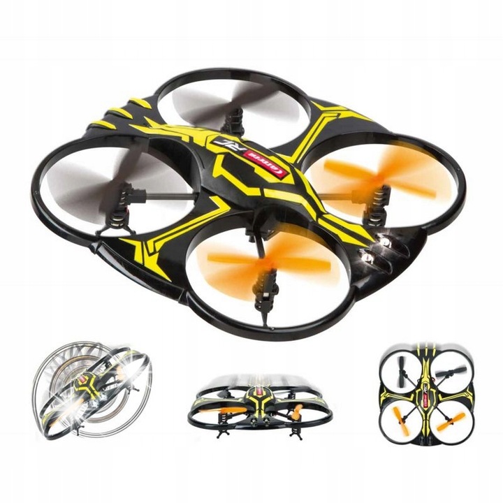 Drona Carrera RC Quadcopter X2, 2,4GHz, 4 canale, 17,7x16,9cm, set complet