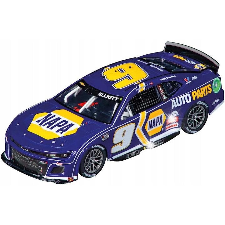 Masinuta Carrera DIGITAL 132 NASCAR Camaro NextGen ZL1, Chase Elliott, No.9, 1:32, iluminare, 15x7x4cm