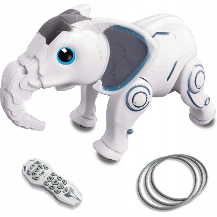 Робо-Слон интерактивен, образователен, с дистанционно управление, 3.7V, пълен комплект