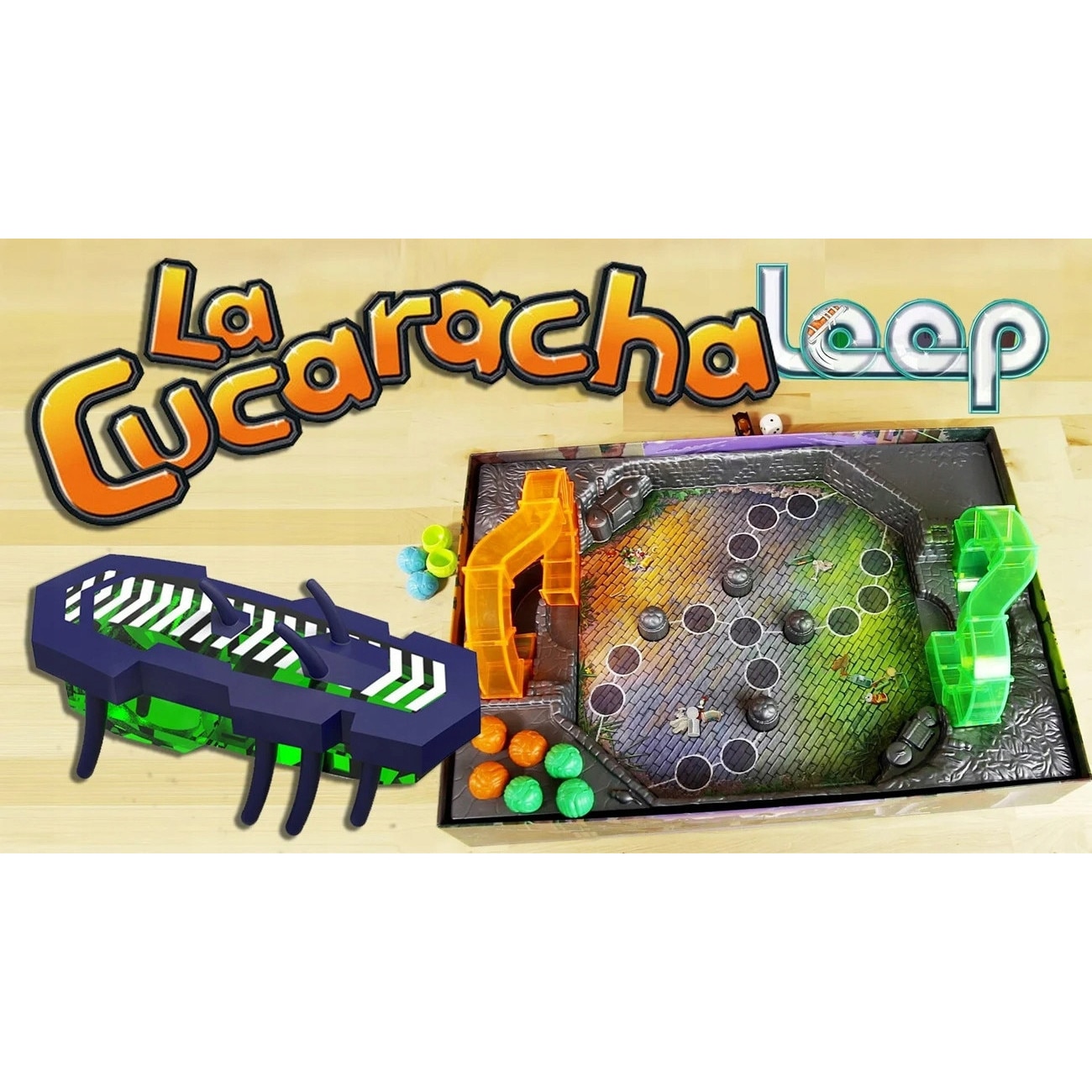 Joc de societate La Cucaracha Loop, 1 karaluch Hexbug Nano V2, 12