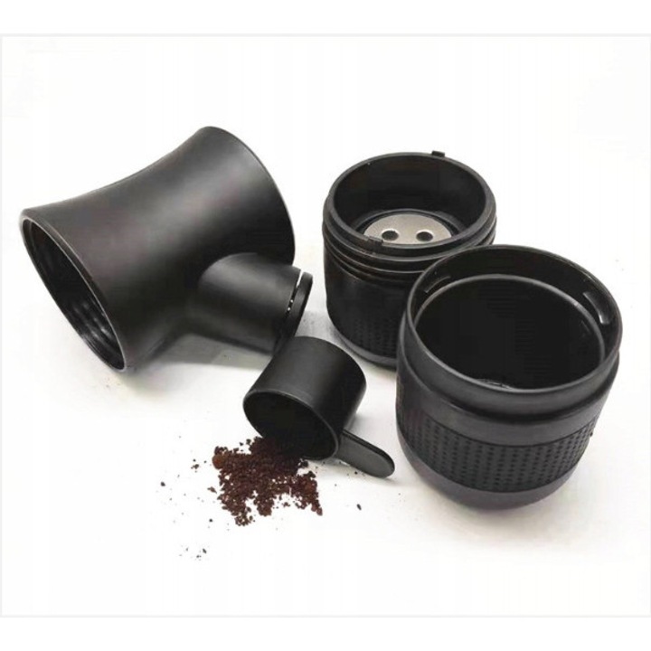 Пътуващ еспресо апарат, ръчен, компактен, без захранване, 30x10 см