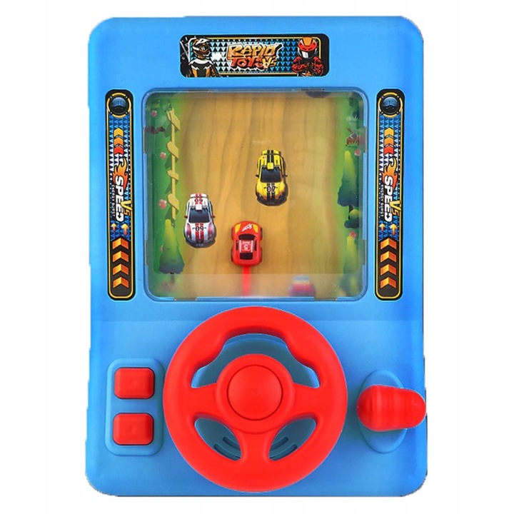Simulator de curse interactiv, 22.5x31.5x16cm, alimentare baterii 3xAA sau USB, sunete interactive