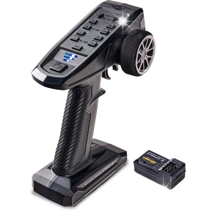Carson FS 3K Reflex Wheel Pro 4, 2,4 GHz, 3 csatornás, trimmelő funkció, 33x17x13mm méretű vezérlőpilóta