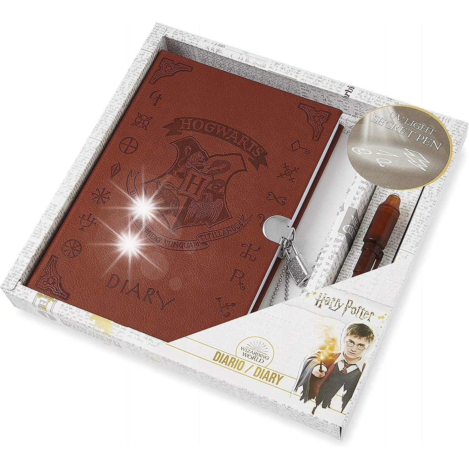 Set jurnal Harry Potter A5, cu inchidere, 150 pagini, 2 chei