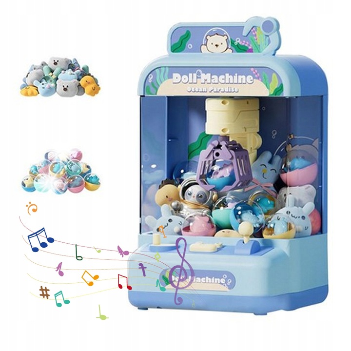 Masina de prins jucarii pentru copii, set cu accesorii, 18x15x29cm