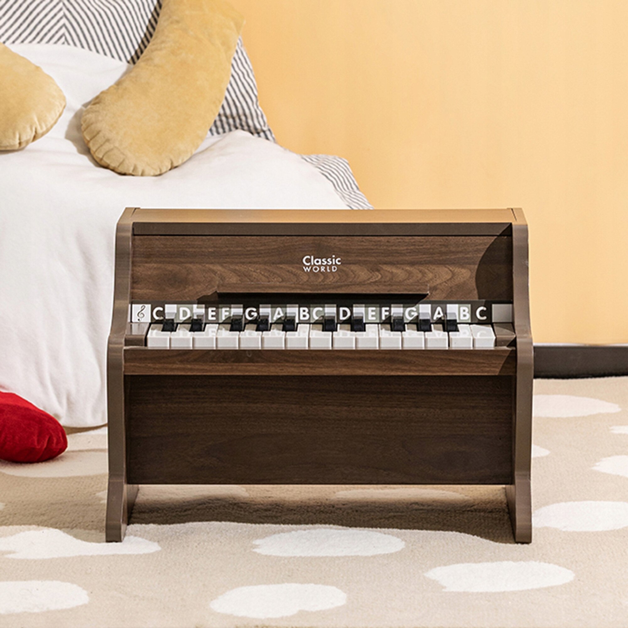 PRO-3113 PLAY WOOD（Classic Series） Pian din lemn Classic World, 18 clape, design elegant, set cu