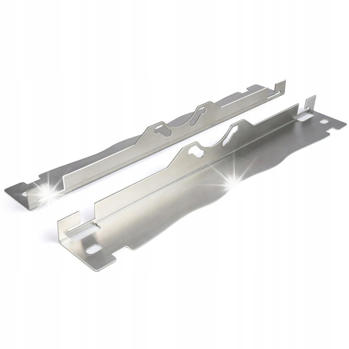 Set 2 x Placi de ajustare din otel inoxidabil, 60x5.5x3.5cm