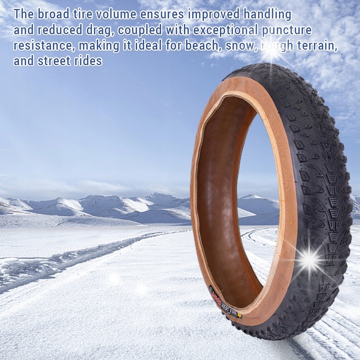 Cauciucuri bicicleta 26x4,0 cala, set, pentru interior