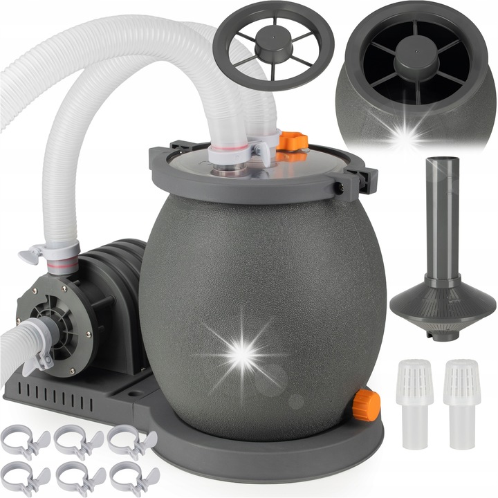 Pompa filtranta pentru piscina Coil, 4542l/h, set complet cu 2 furtunuri 32mm, 100W, 220-240V