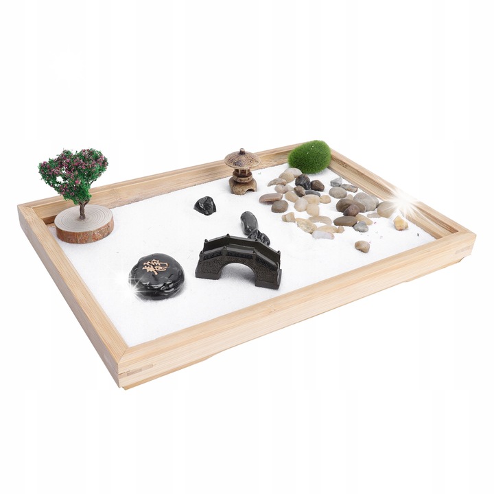 Set de gradina cu nisip, mini, decorativ, 28x19x2,5cm