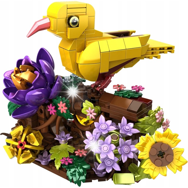 Set de constructie CUBIMANA KLOCKI PTAK PTAKI PTASIE GNIAZDO 3w1 646el