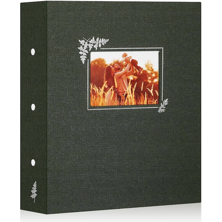 Album foto, 1000 poze, 11,5x15 cm, verde, 32x37,5x8 cm