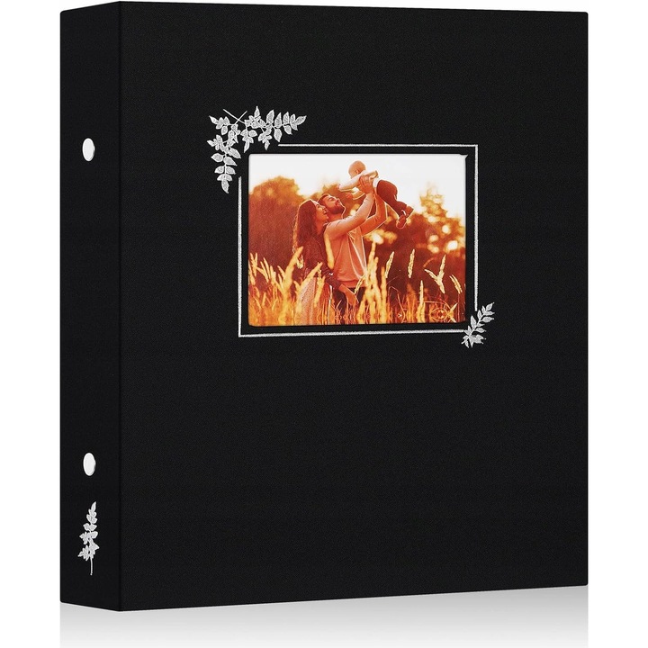 Album foto, 400 poze, 11,5x15cm, negru, 29x32x6cm