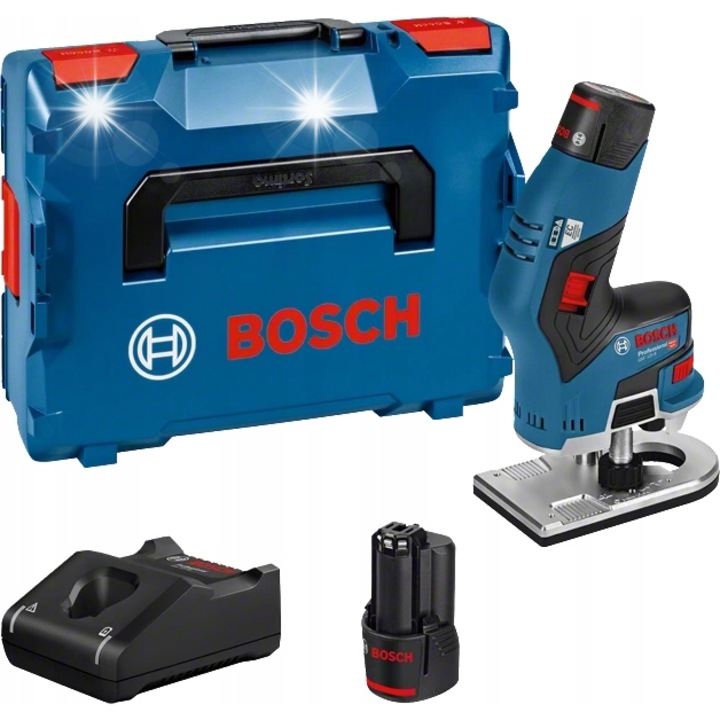 Freza de margine profesionala Bosch GKF 12V-8, 12V, 1.1kg, 6mm/8mm/1/4"