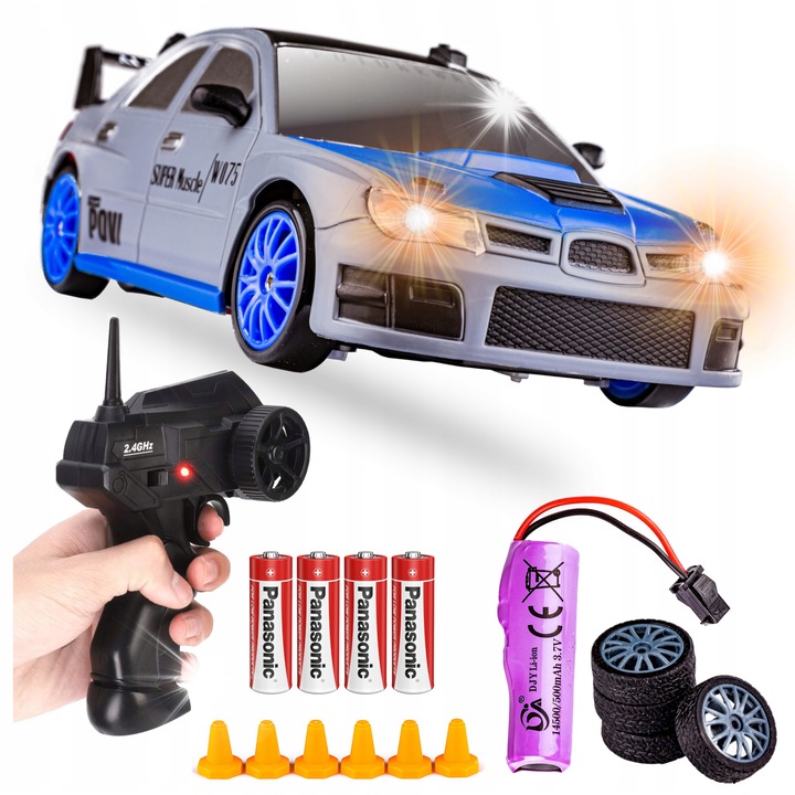 Masina de drift RC 4x4 DK, 1:24, 2.4GHz, lumini LED, 18.5x8.3x6cm