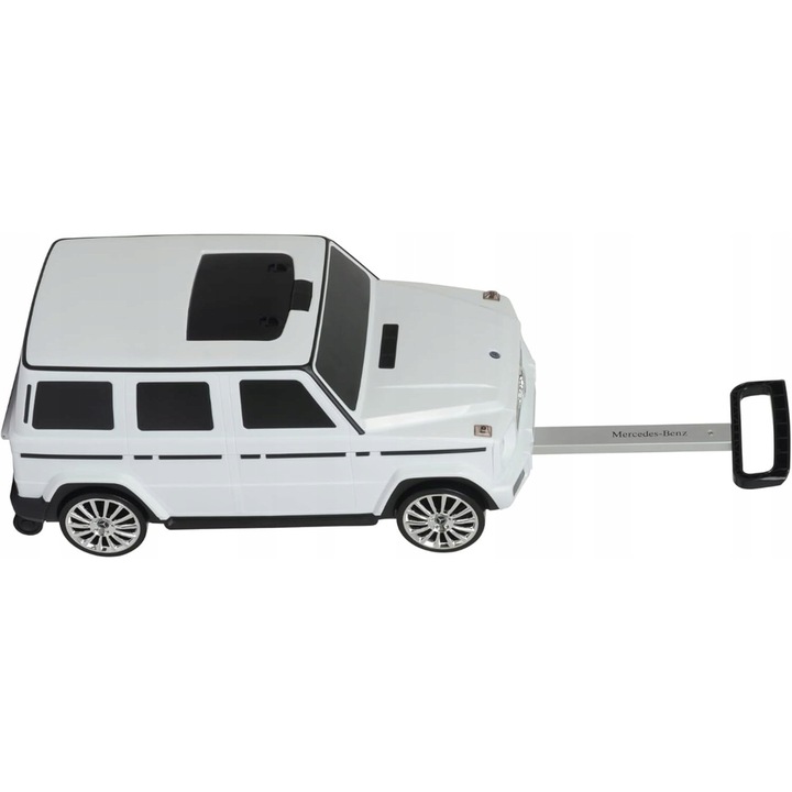 Troler Mercedes G-Class, alb, set pentru copii, 60,3x31,6x26,2cm, capacitate 25l