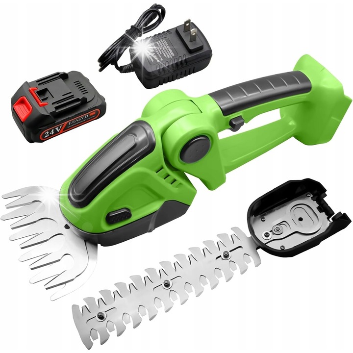 Foarfeca electrica cu acumulator ZREE 24V, 2 in 1, lame SK5, greutate 0.75 kg, set complet