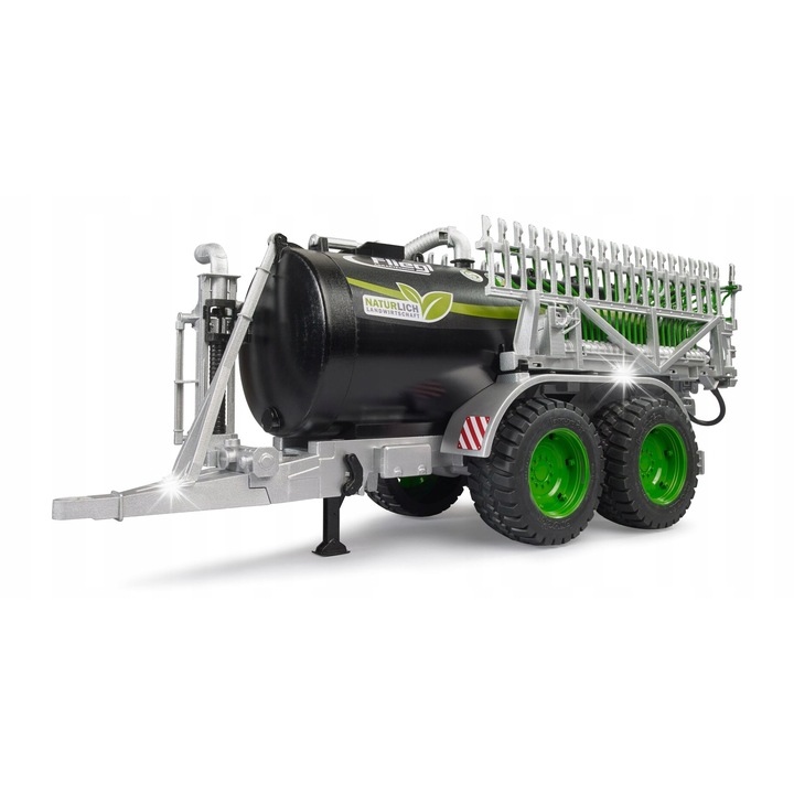 Przyczepa beczkowoz Bruder Jumbo Line, 59x75x23,5cm, cu zbiornic pentru apa, brate extensibile