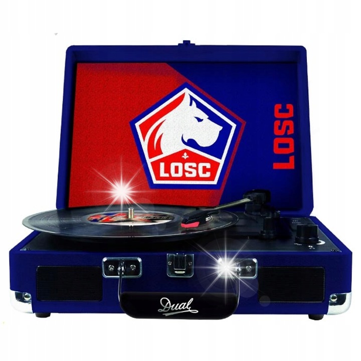 Грамофон Dual, 33/45/78, Bluetooth, USB, RCA, AUX IN, винтидж дизайн, преносим