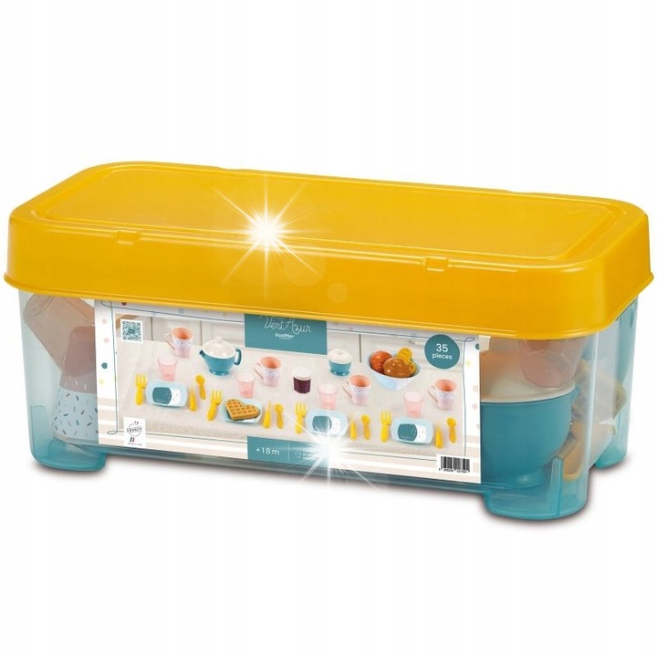 Set de mic dejun 35 piese, Vert Azur, Ecoiffier, multicolor