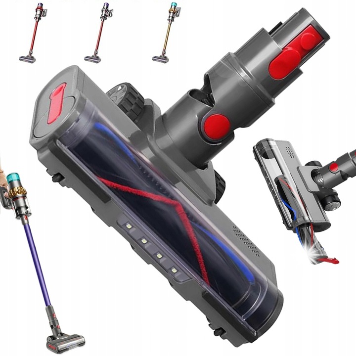 Perie de curatare pentru aspirator, 255x120mm, compatibila cu Dyson V7 V8 V10 V11 V15, design ergonomic, flexibila