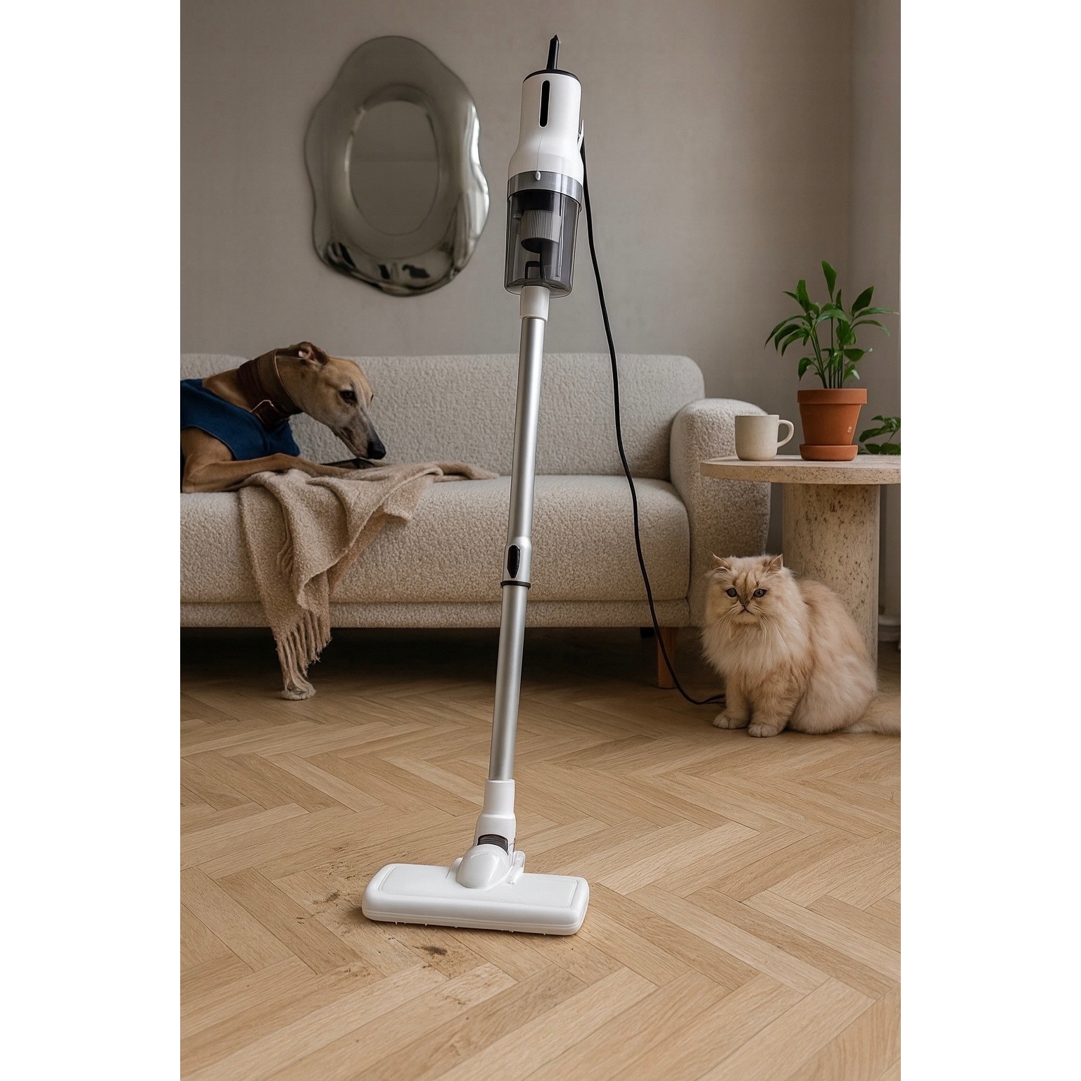 Aspirator vertical fara sac Etika 2 in 1 600W HEPA H13